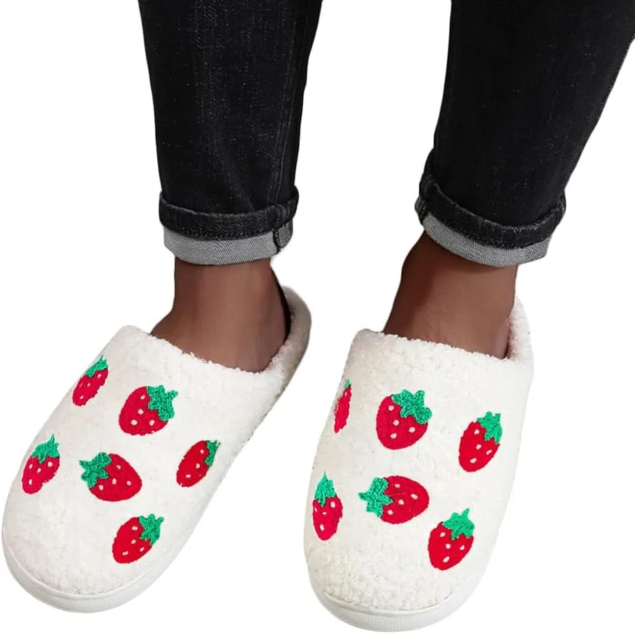 Тапочки ORANDESIGNE с забавным рисунком для женщин и мужчин, мягкие, плюшевые, в стиле ретро, декоративные и теплые, модные, для дома и улицы