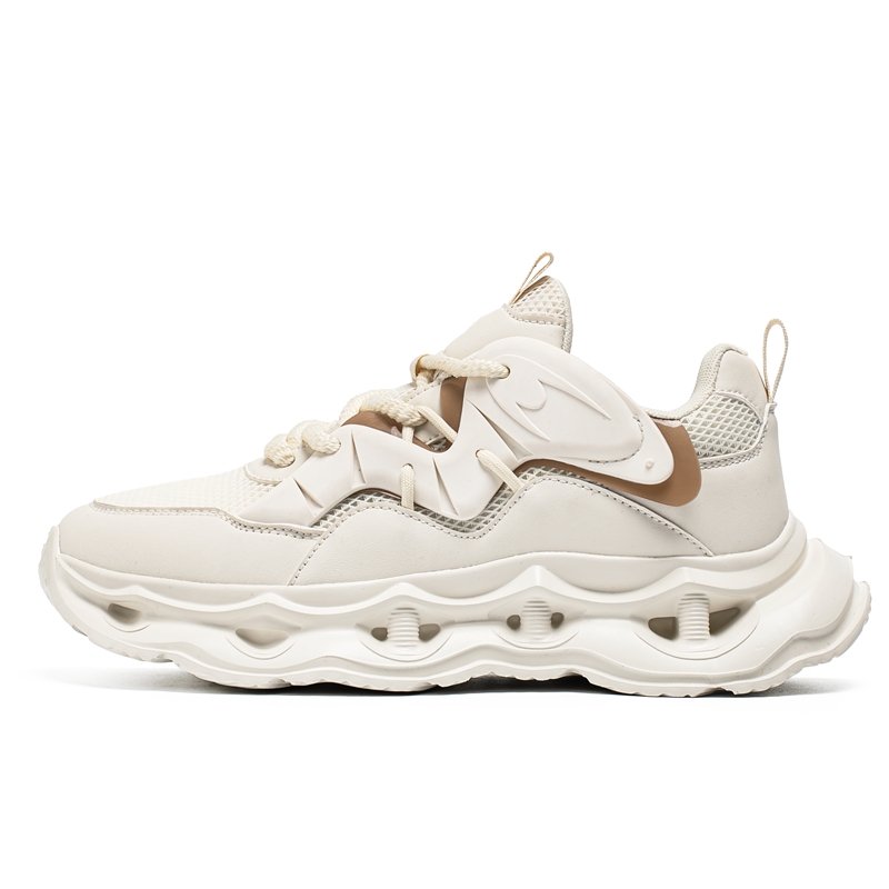 

OFFER-AITR AITR устойчивые к истиранию дышащие низкие массивные кроссовки мужские бежевые, цвет Beige