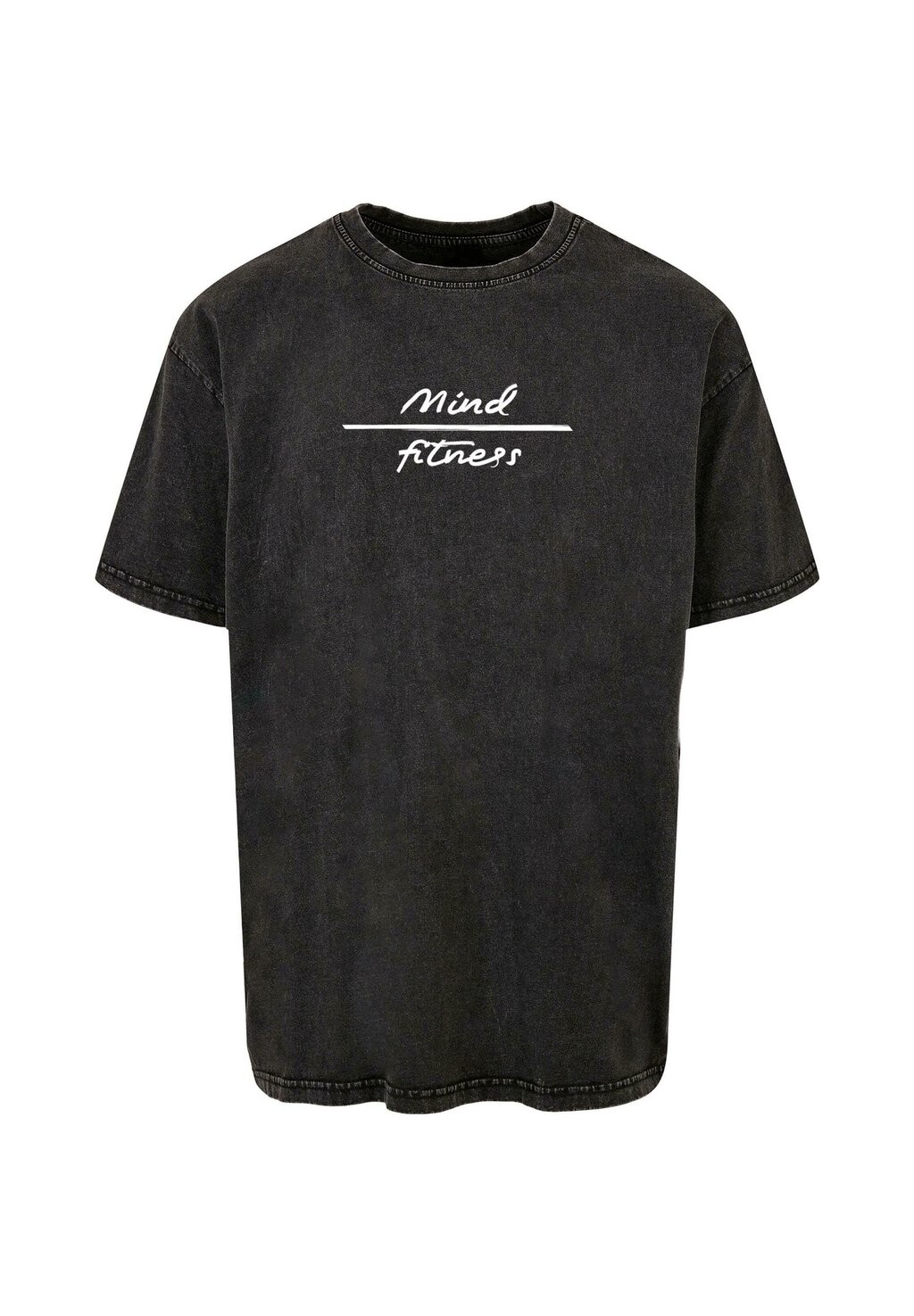 

Футболка с принтом MIND FITNESS ACID WASHED Merchcode, черный