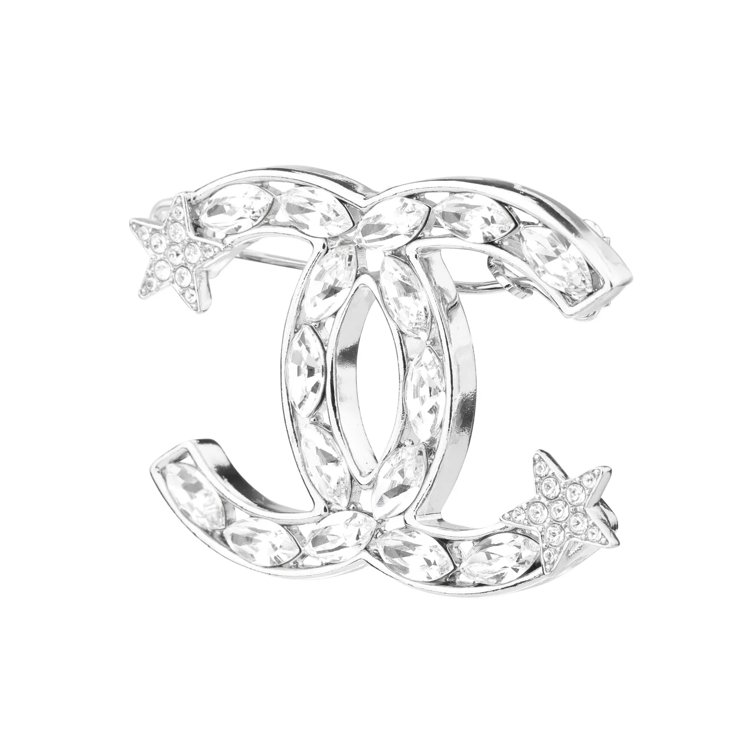 Женские заколки для волос CHANEL, серебро — фото 2