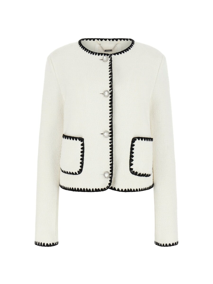 

Вязаный кардиган GUESS, белый