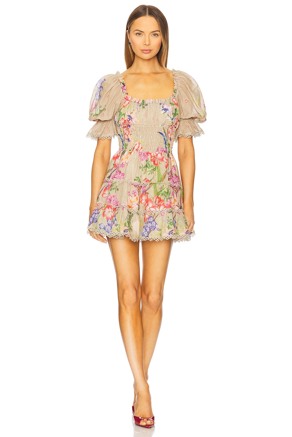 

Короткое платье Giulia Charo Ruiz Ibiza, olive botanic