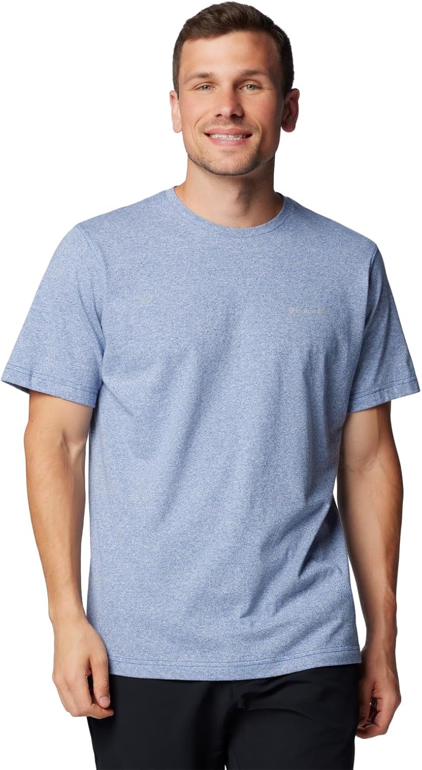 

Мужская футболка Columbia Thistletown Hills с коротким рукавом, Mountain Blue Heather, Синий, Мужская футболка Columbia Thistletown Hills с коротким рукавом, Mountain Blue Heather