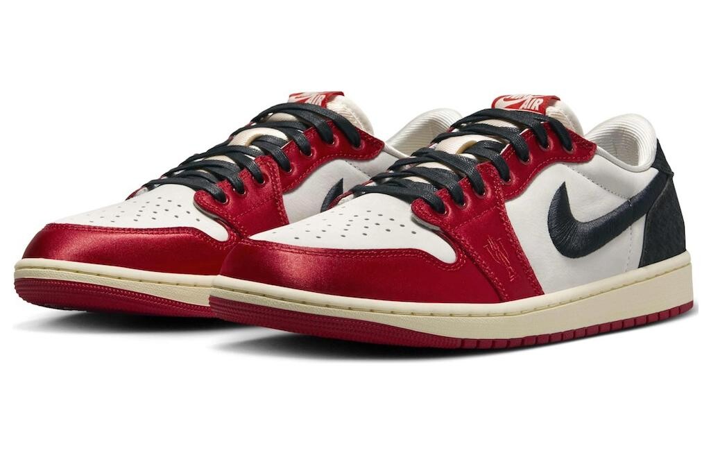 Jordan Air Jordan 1 Vintage Баскетбольные кроссовки унисекс, Черный/Белый/Красный — фото 3