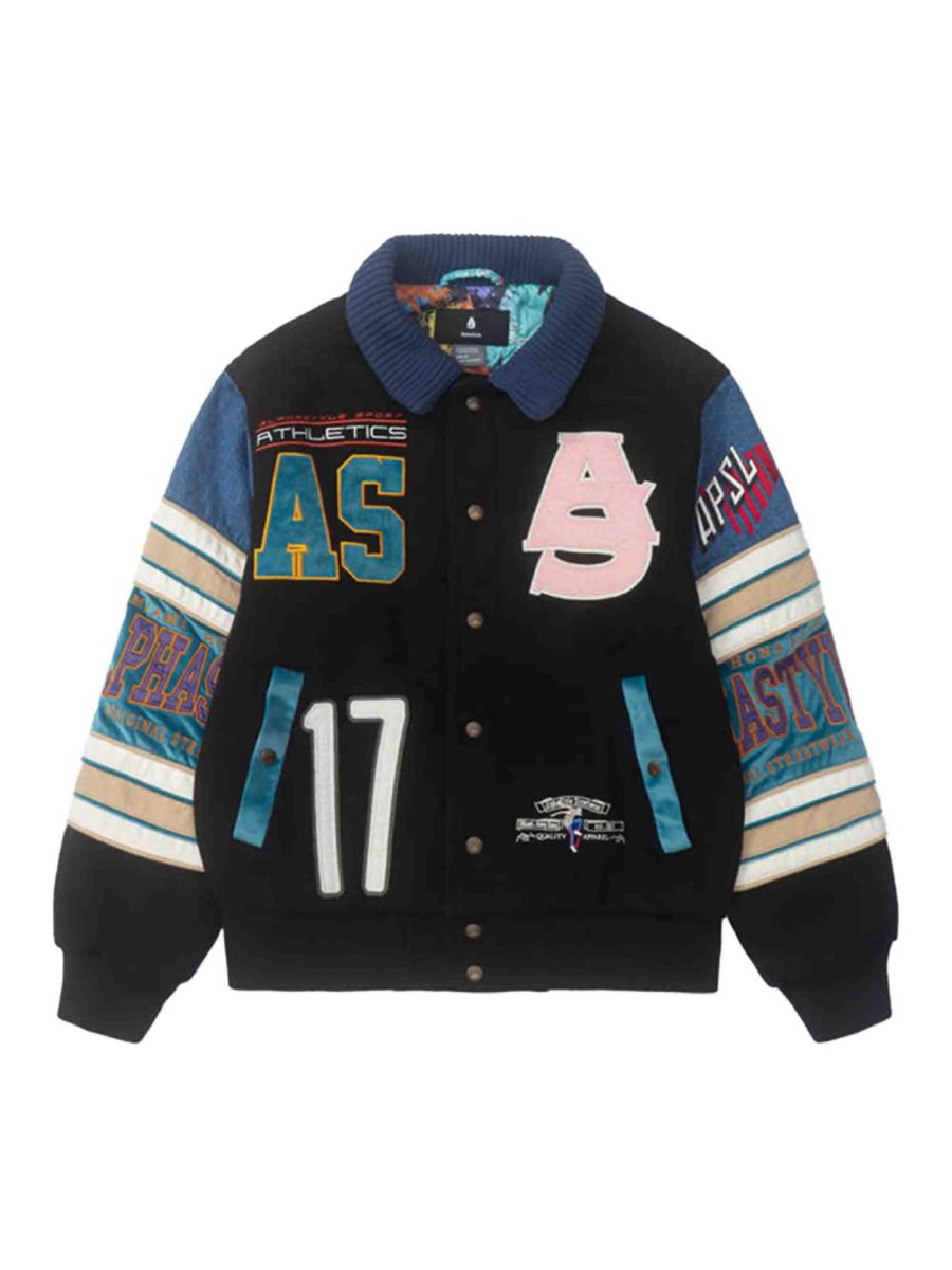 

Баскетбольная куртка Golconda Letterman AlphaStyle, черный