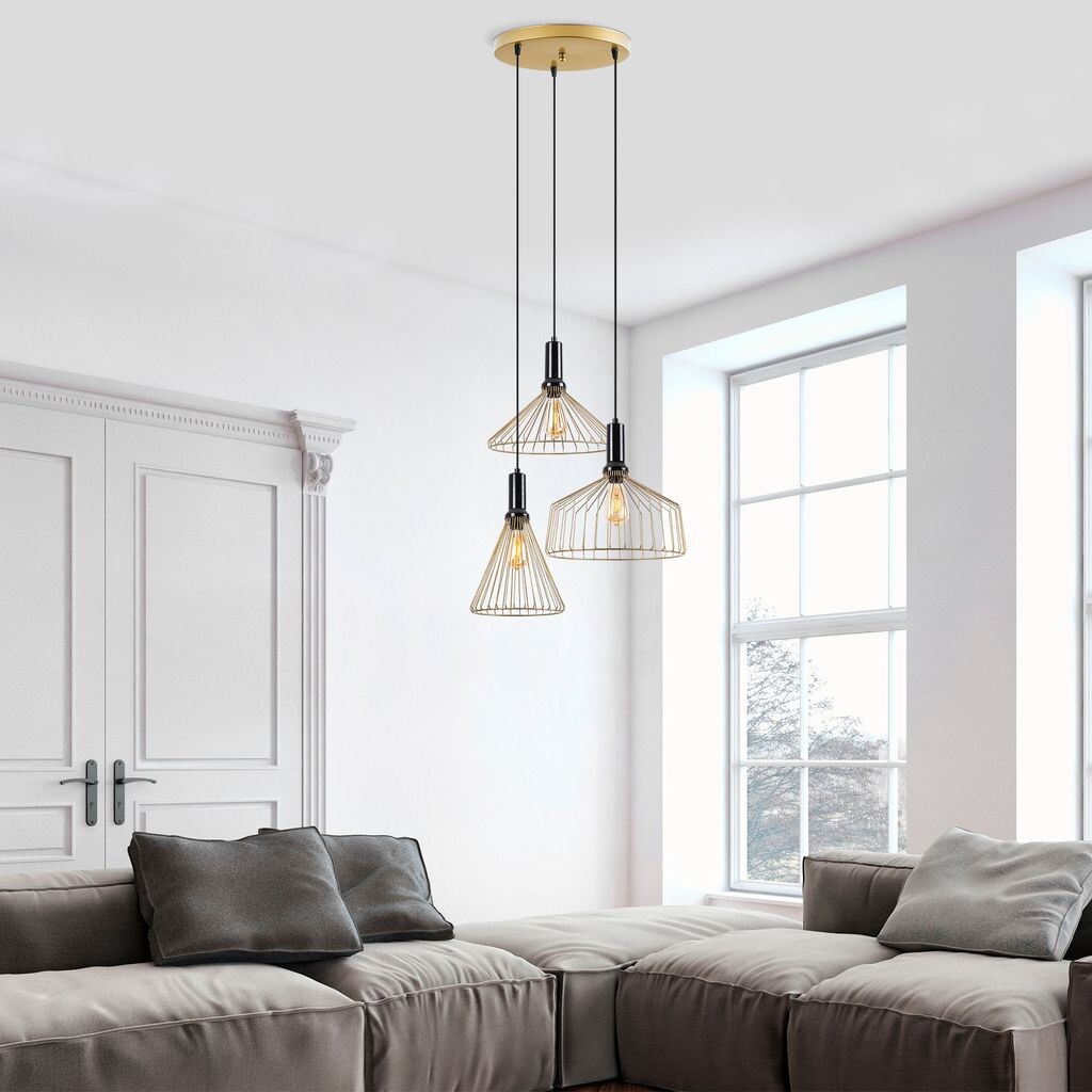 

Opviq, DEAR- DEARFLG, блестящий, золото, люстра, 63 x 63 x 135 см, металлический корпус