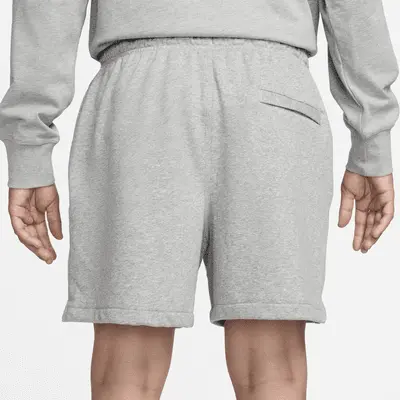 Шорты Nike Club, цвет Dark Grey Heather/Light Smoke Grey/White — фото 4