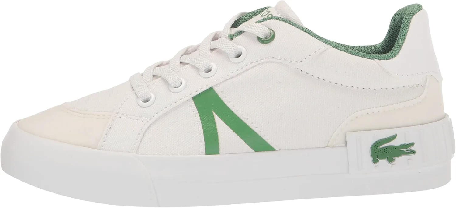 Кроссовки Lacoste Kids L004, белый/зеленый — фото 4