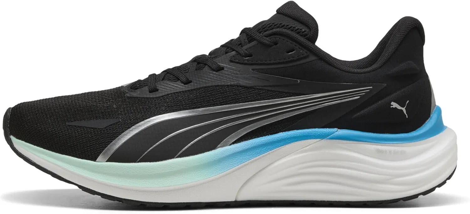 Мужские кроссовки Puma Electrify Nitro 4 для бега по улицам, Black Mint Melt Speed Blue Green — фото 2