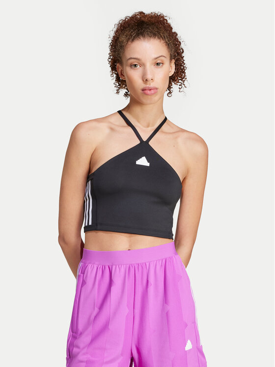 

Топ slim fit Tiro Cut 3-Stripes Summer IX3503 Adidas, черный
