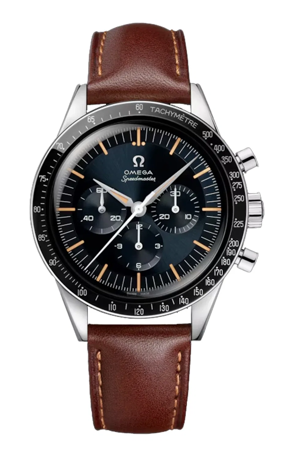 Speedmaster First OMEGA in Space, 39,7 мм, сталь на кожаном ремешке - 310.32.40.50.06.002, серебряный