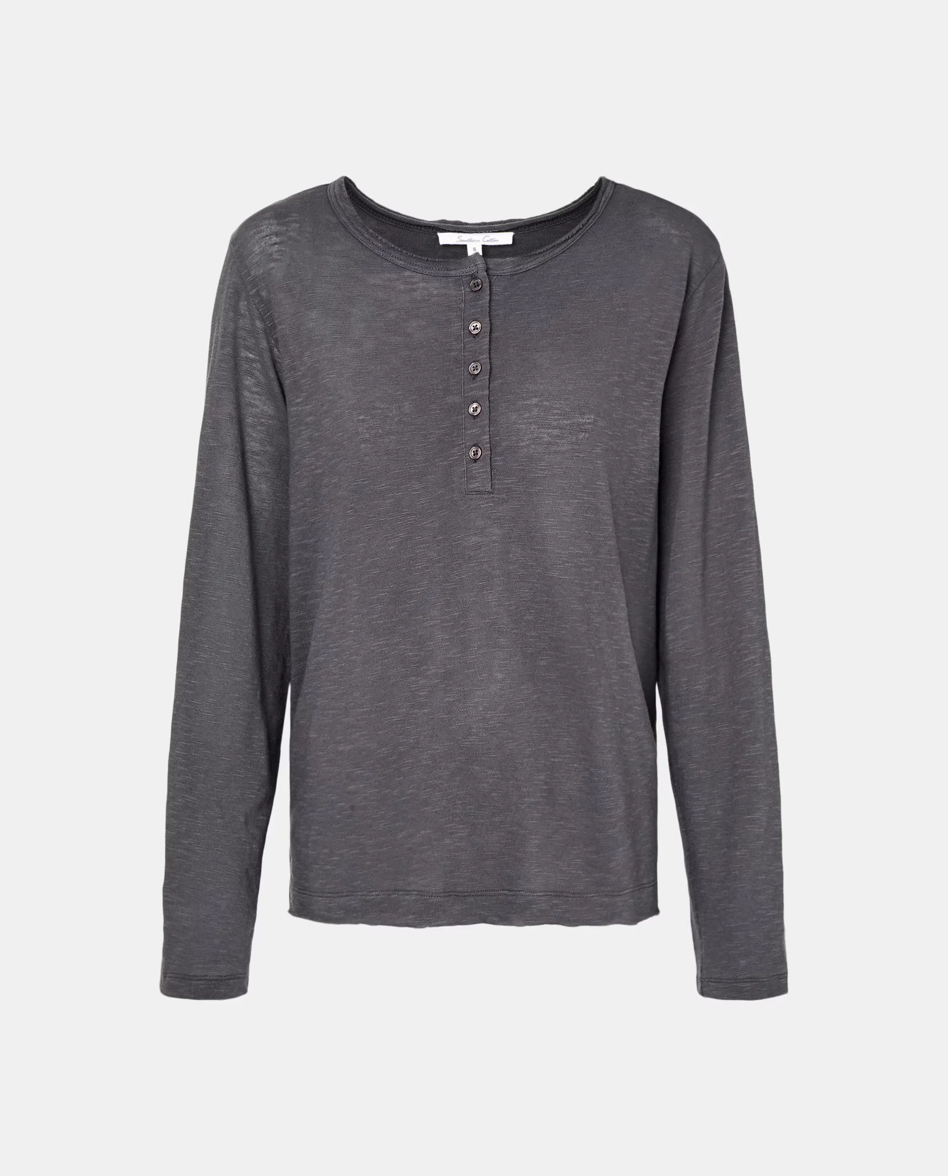 

Женская однотонная футболка с коротким рукавом Southern Cotton, цвет Plomo