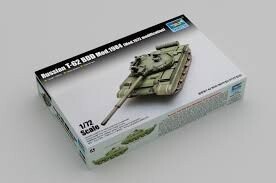 

Пластиковая модель российского Т-62БД Д модификации 1984 года. TRUMPETER