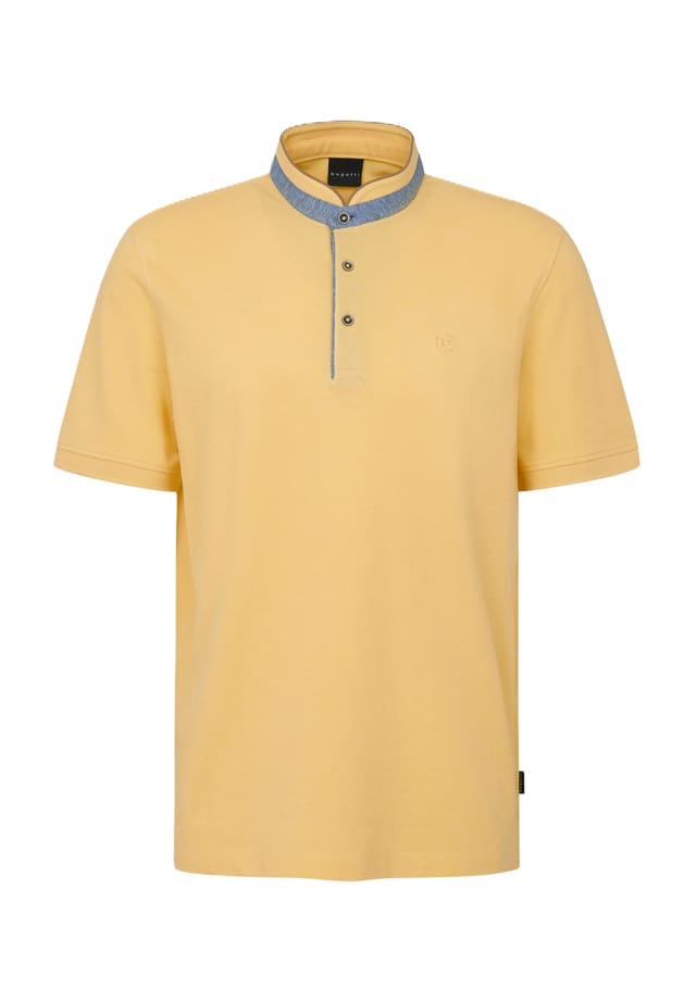 

Футболка из хлопка с воротником-стойкой Bugatti, желтый