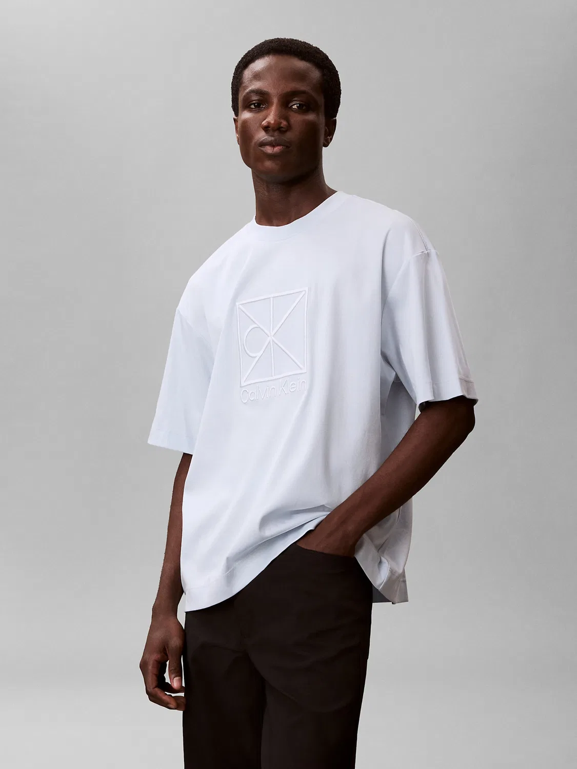 Рубашка Calvin Klein светло-голубого цвета — фото 2