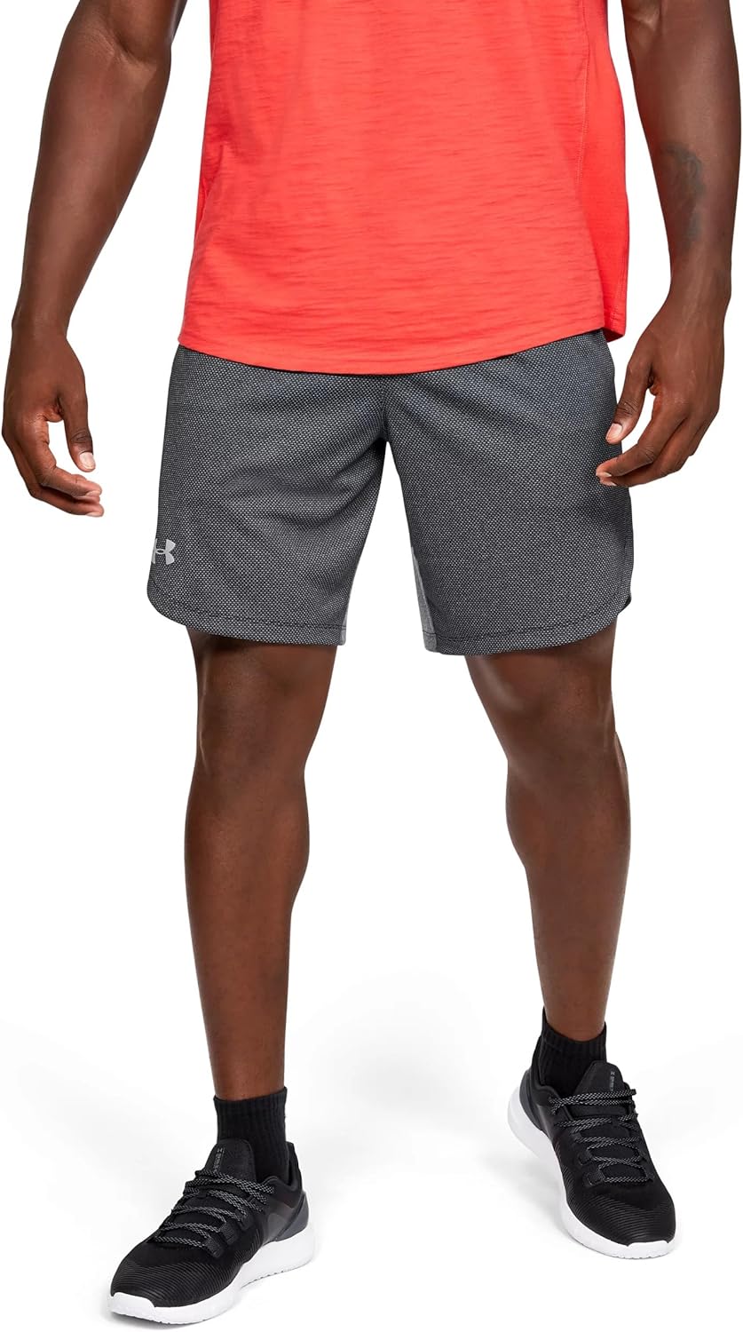 

Under Armour мужские трикотажные шорты для тренировок, Black