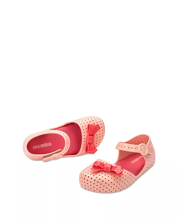 Детские балетки Furadinha Pop для девочек - для малышек и детей постарше. Mini Melissa, бежевый — фото 3
