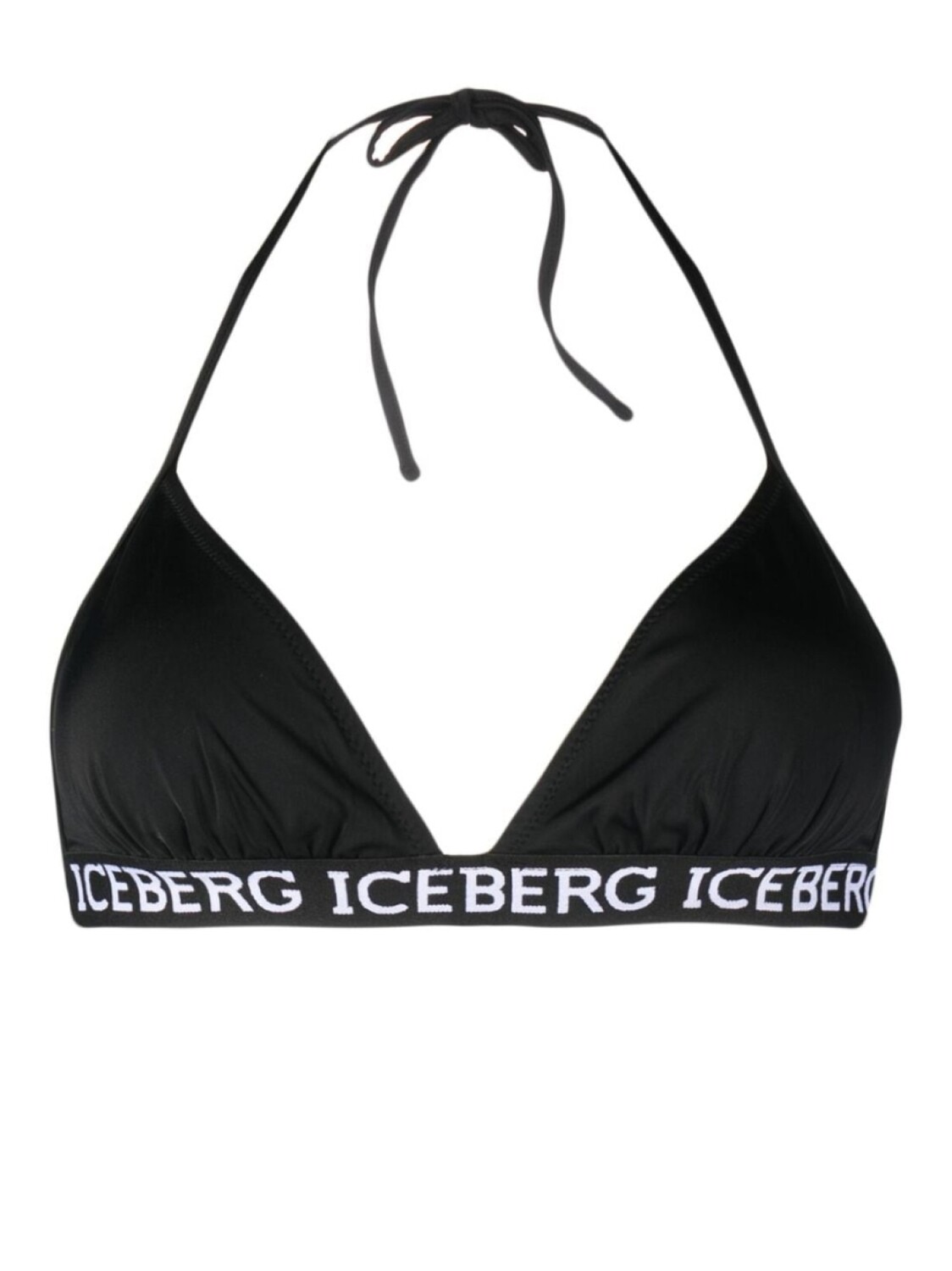 

Iceberg топ бикини с вырезом халтер и логотипом, черный