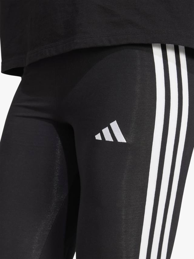 Эссеншиалз леггинсы из хлопка с тремя полосками adidas — фото 3