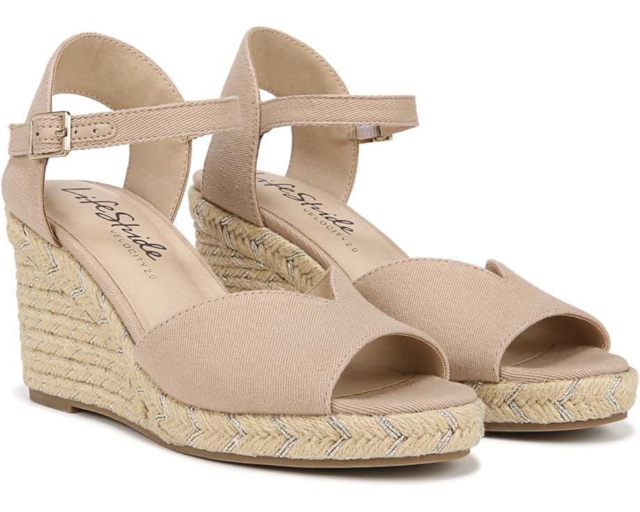 

Туфли LifeStride Tess Wedge Espadrille Sandals, тауп