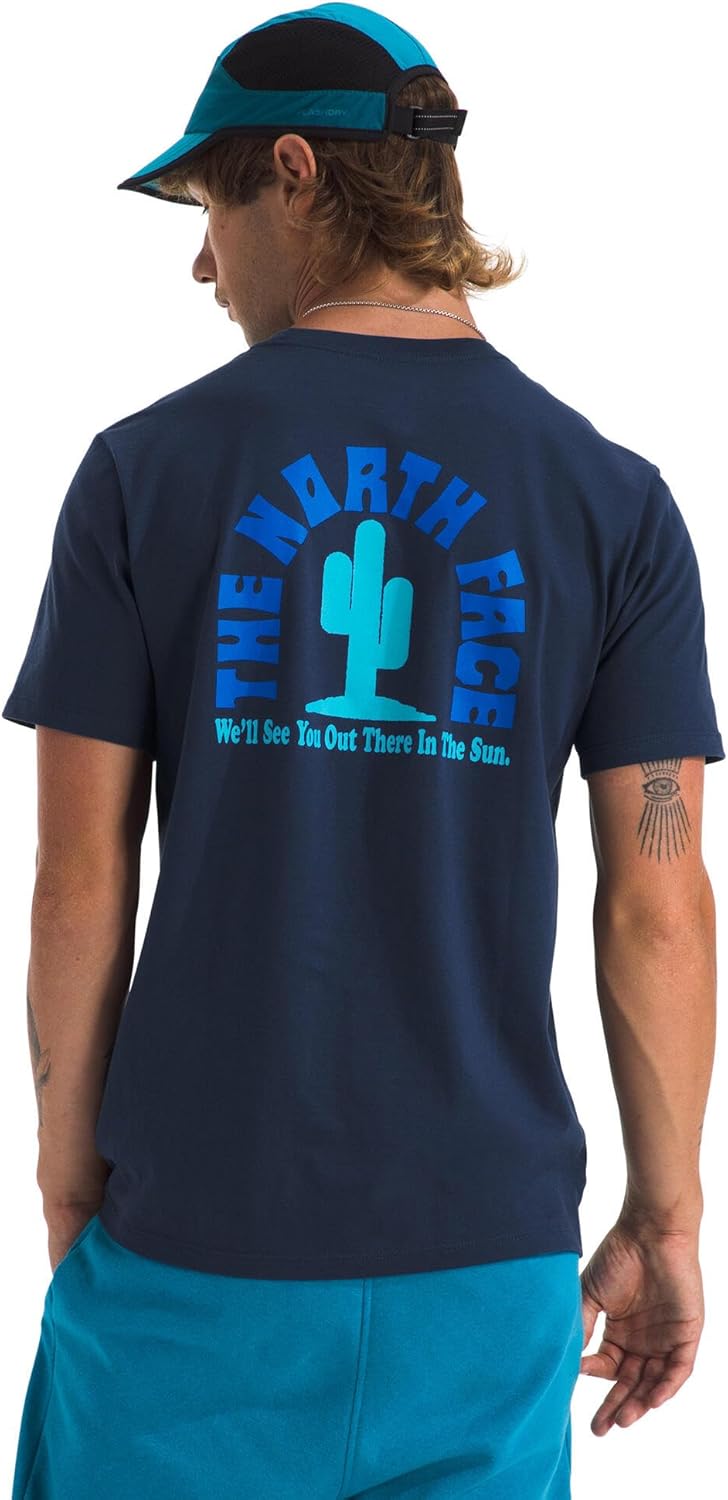 

Футболка North Face Mens S/S Public Lands с рисунком кактуса The North Face, Summit Navy