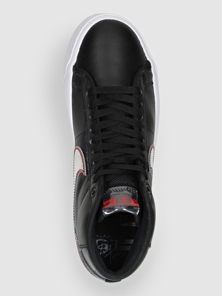 Кеды Nike Zoom Blazer Mid Pro Gt Skateschuhe, black/mtlc sil/un red/wht — фото 4