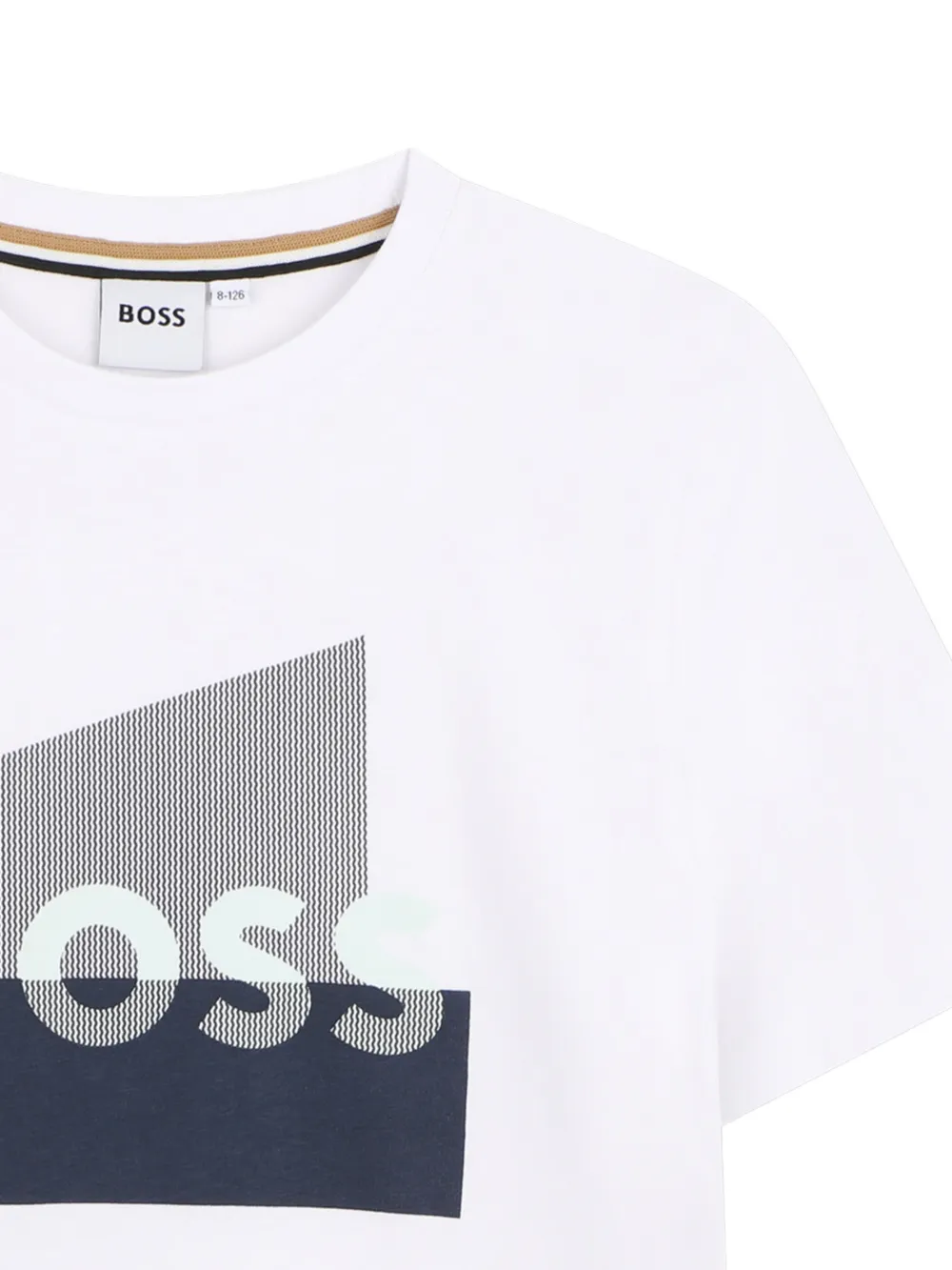 Футболка с графичным принтом Boss Kidswear, белый — фото 3