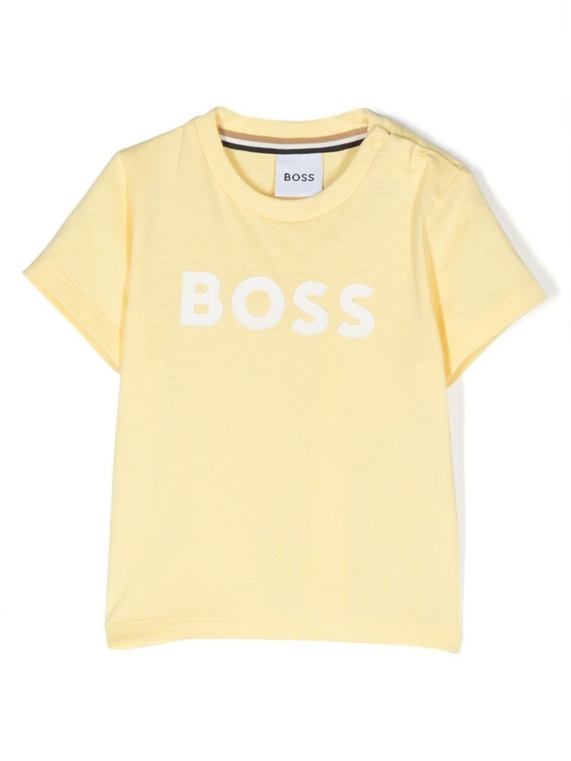 

BOSS Kidswear футболка с логотипом, желтый