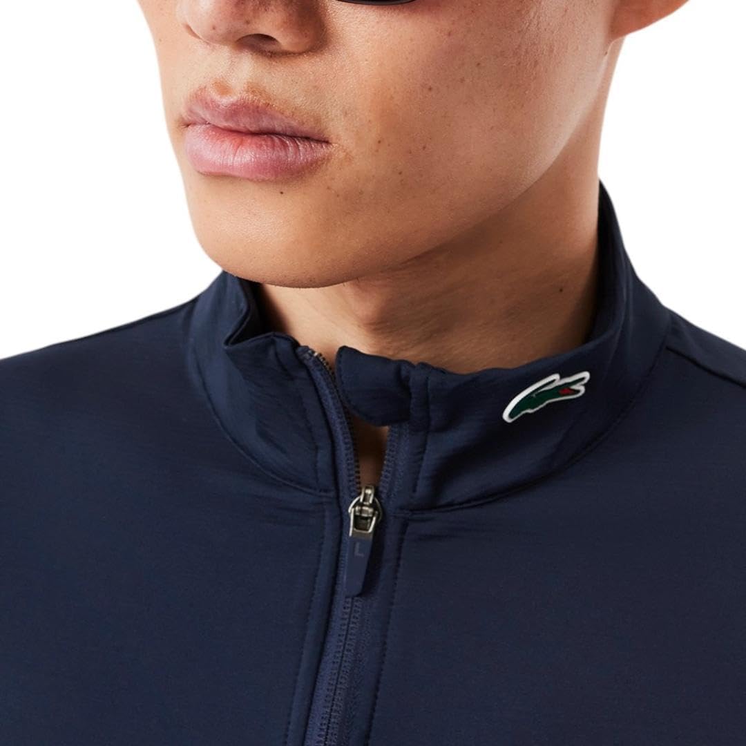 Толстовка мужская Lacoste Ultra Dry Stretch, спортивная для гольфа, темно-синий — фото 2