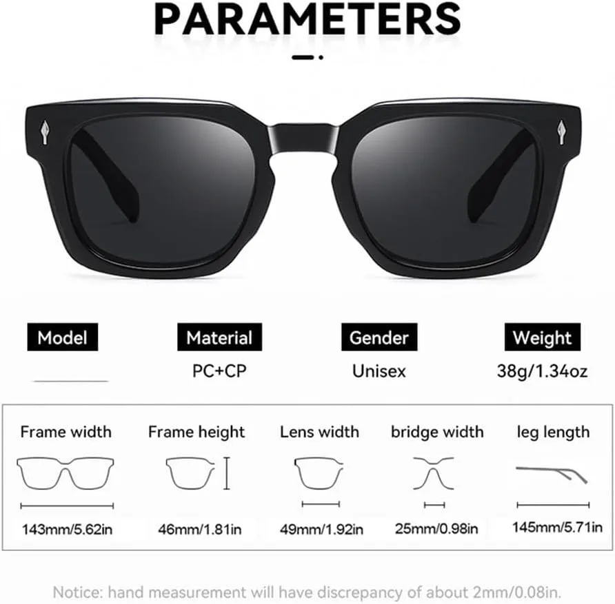 

Мужские солнцезащитные очки в стиле ретро класса люкс с заклепками, женские солнцезащитные очки в стиле панк с прозрачными линзами и градиентом HVTVTLA, Green Grey
