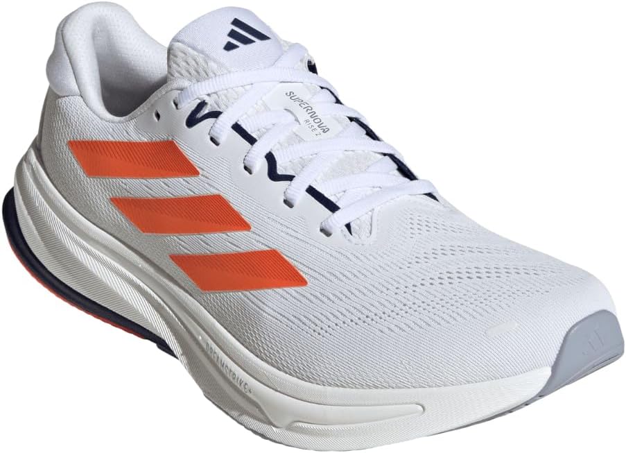 Мужские беговые кроссовки Adidas Supernova Rise 2, белый/синий/оранжевый/темно-синий — фото 2