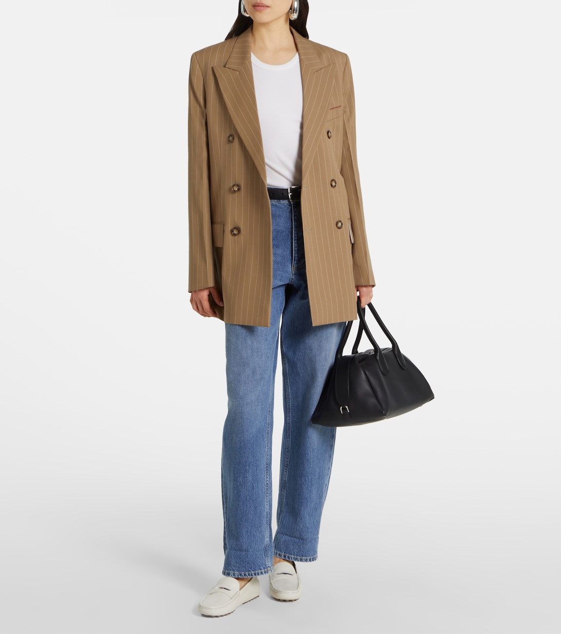 Кожаные туфли для вождения Gommino Tod's, Bianco Calce — фото 3