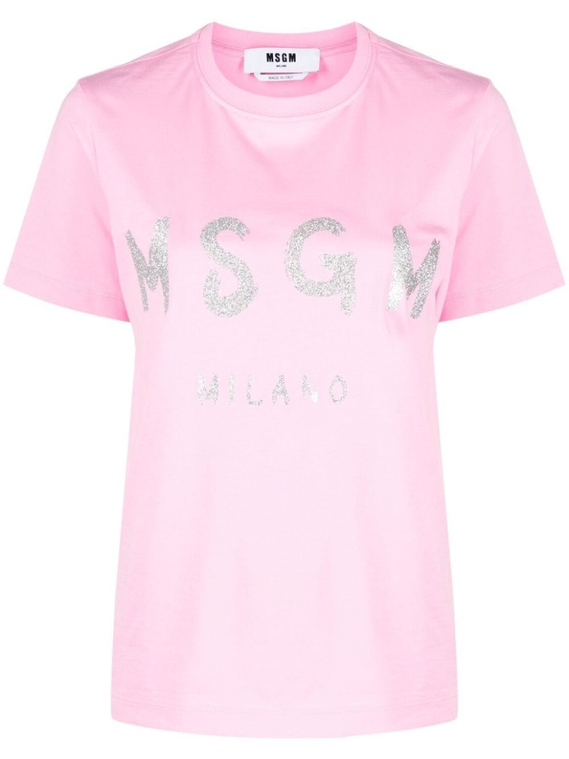 

MSGM футболка с логотипом, розовый
