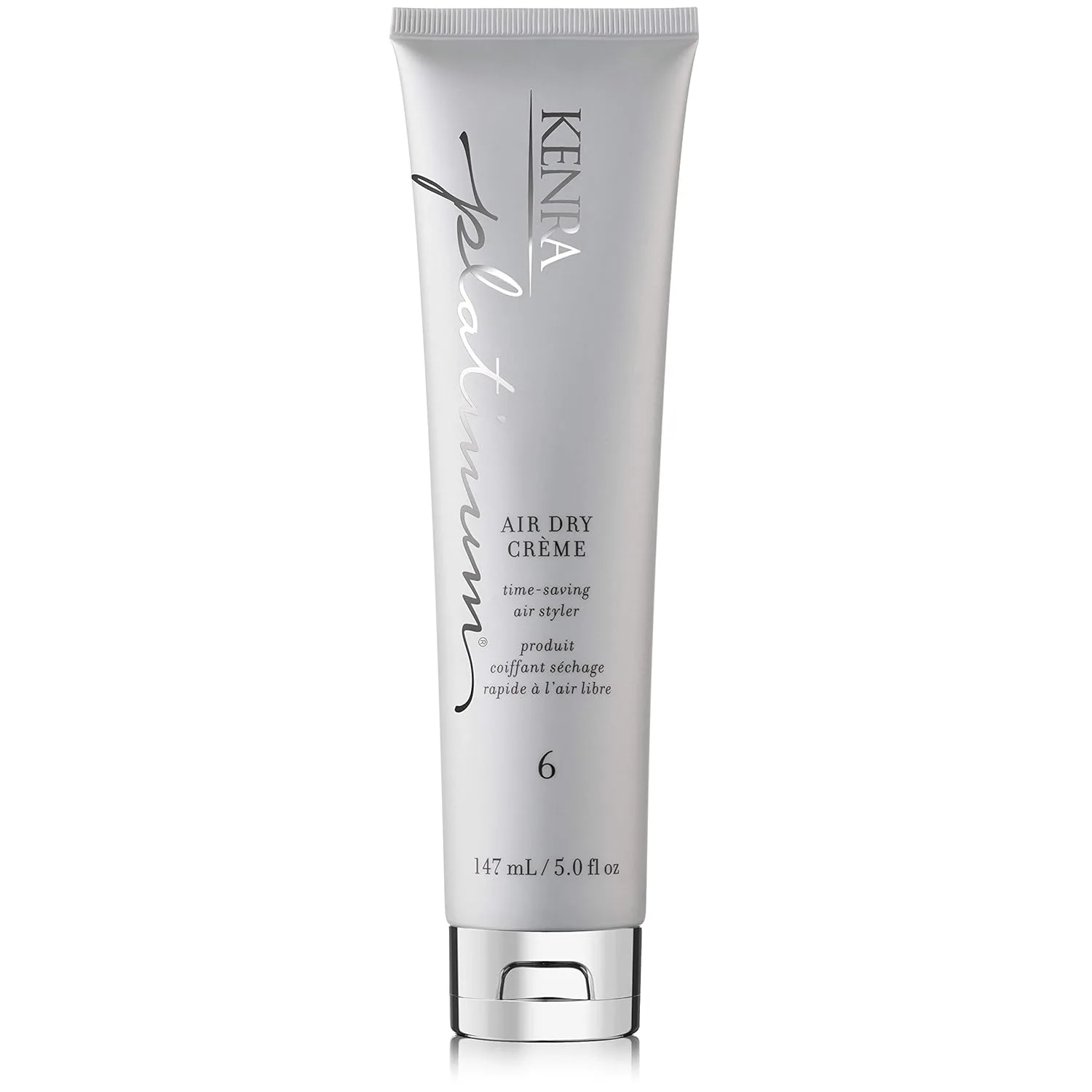 Kenra Platinum Air Dry Crème 6 - крем для сушки феном, экономит время, усиливает объем, укрощает пушистость с легкой фиксацией, естественный финиш без эффекта укладки, для всех типов волос 148 мл (1 шт.)