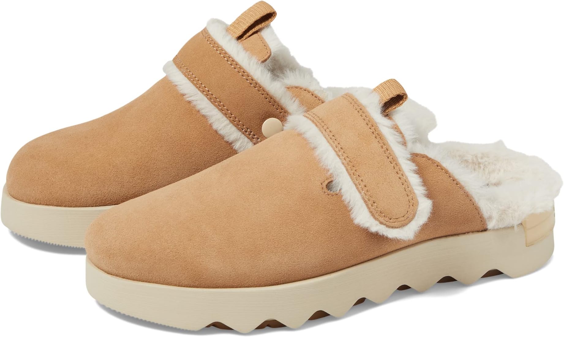 

Сабо Viibe Clog Suede Cozy SOREL, цвет Tawny Buff/Natural