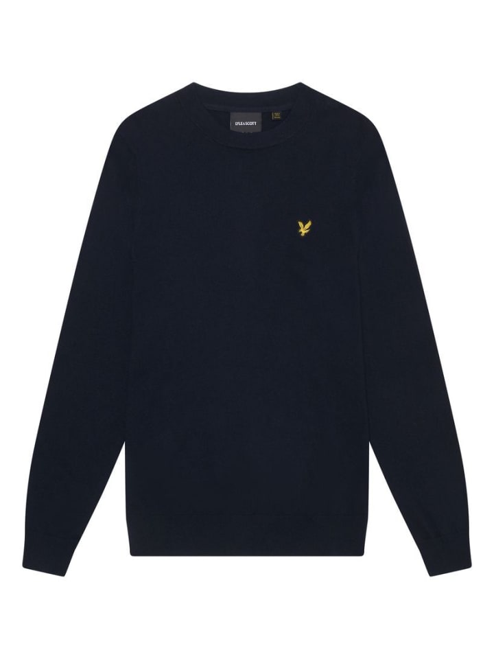 

Вязаный свитер Lyle & Scott, темно-синий