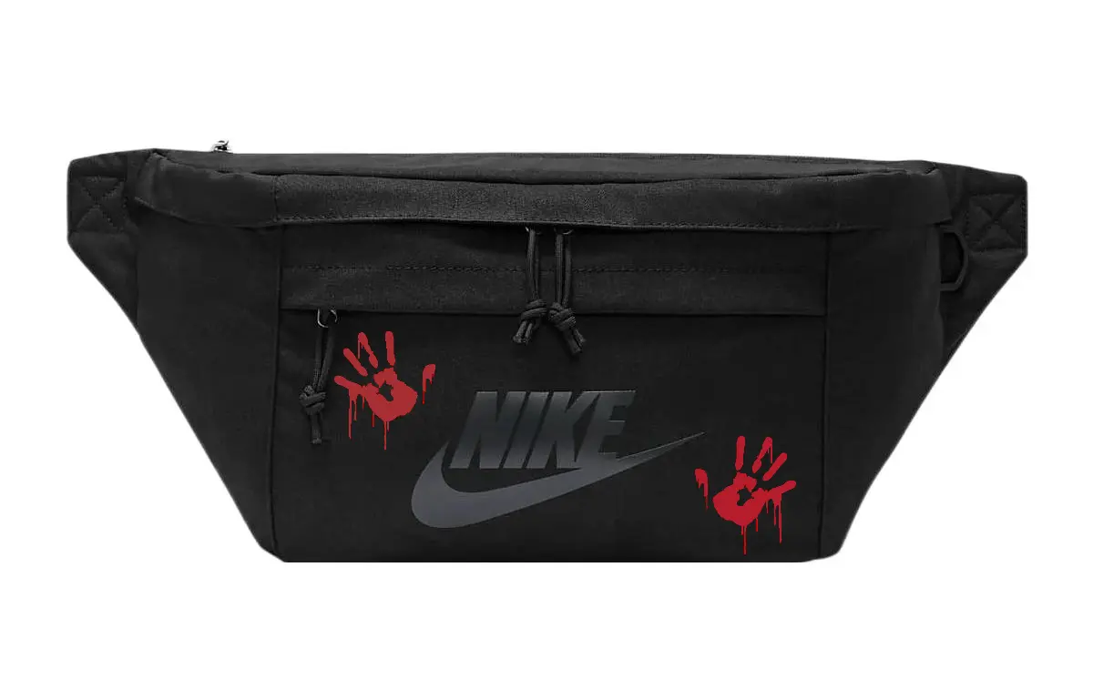 

Nike Тканевая поясная сумка Regular Unisex черная, Handprint