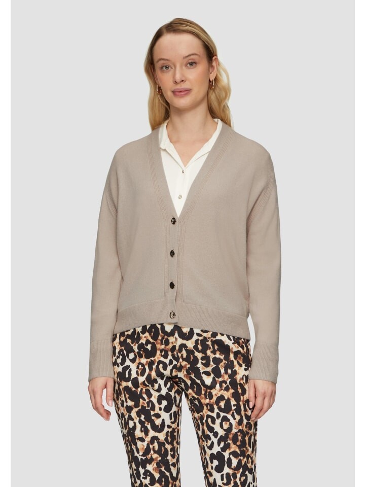 

Кардиган sOliver BLACK LABEL Strickjacke langarm, бежевый