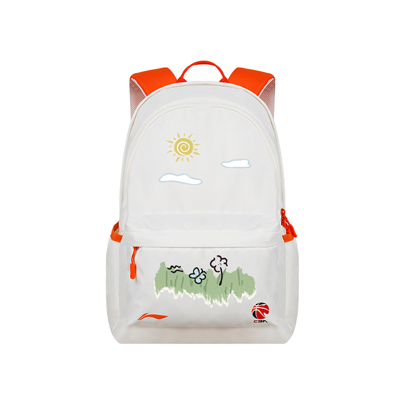 

LINING Полиэстеровый рюкзак унисекс бело-оранжевый, White Orange