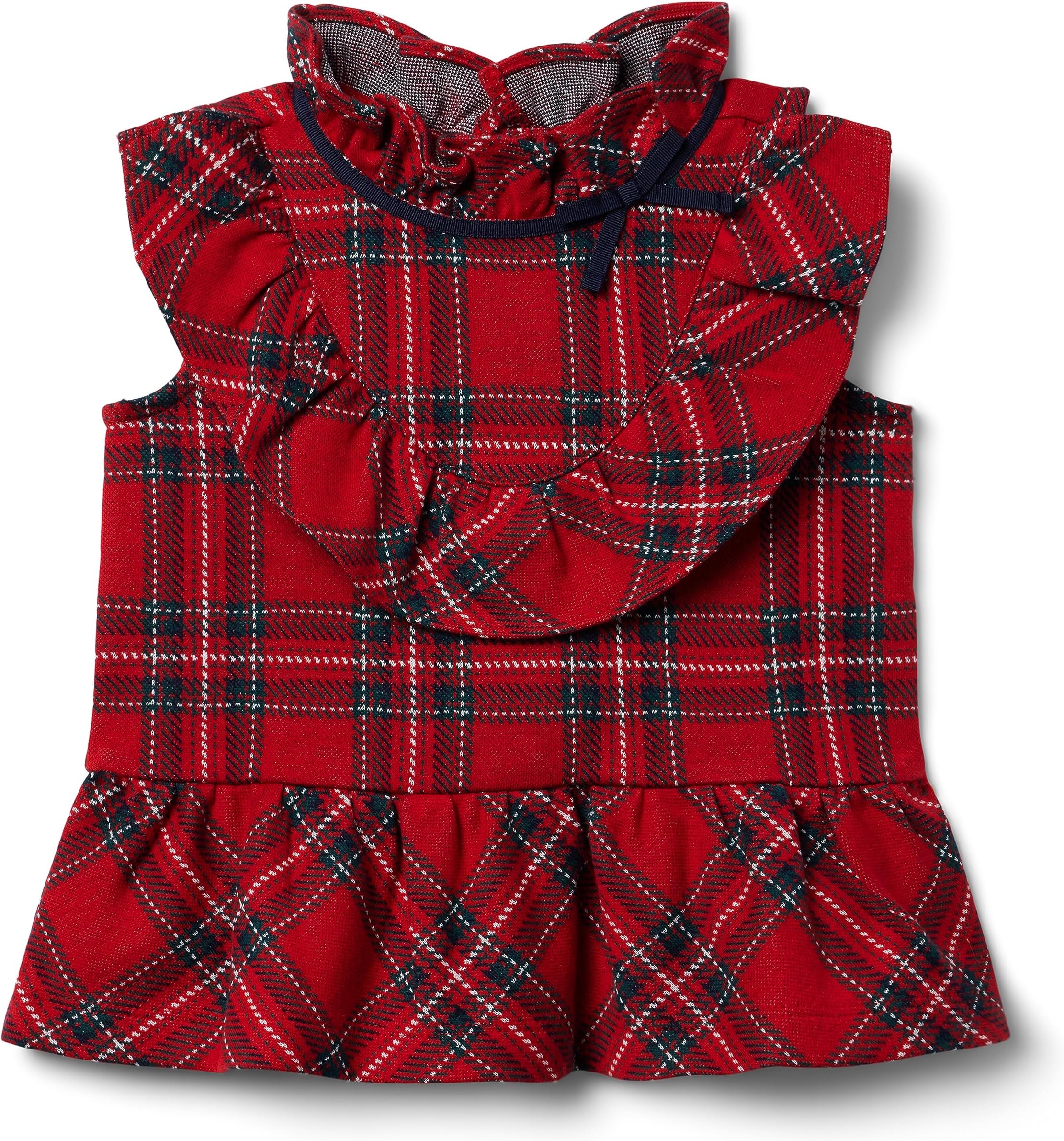 

Топ Janie and Jack Plaid Peplum Top, красный