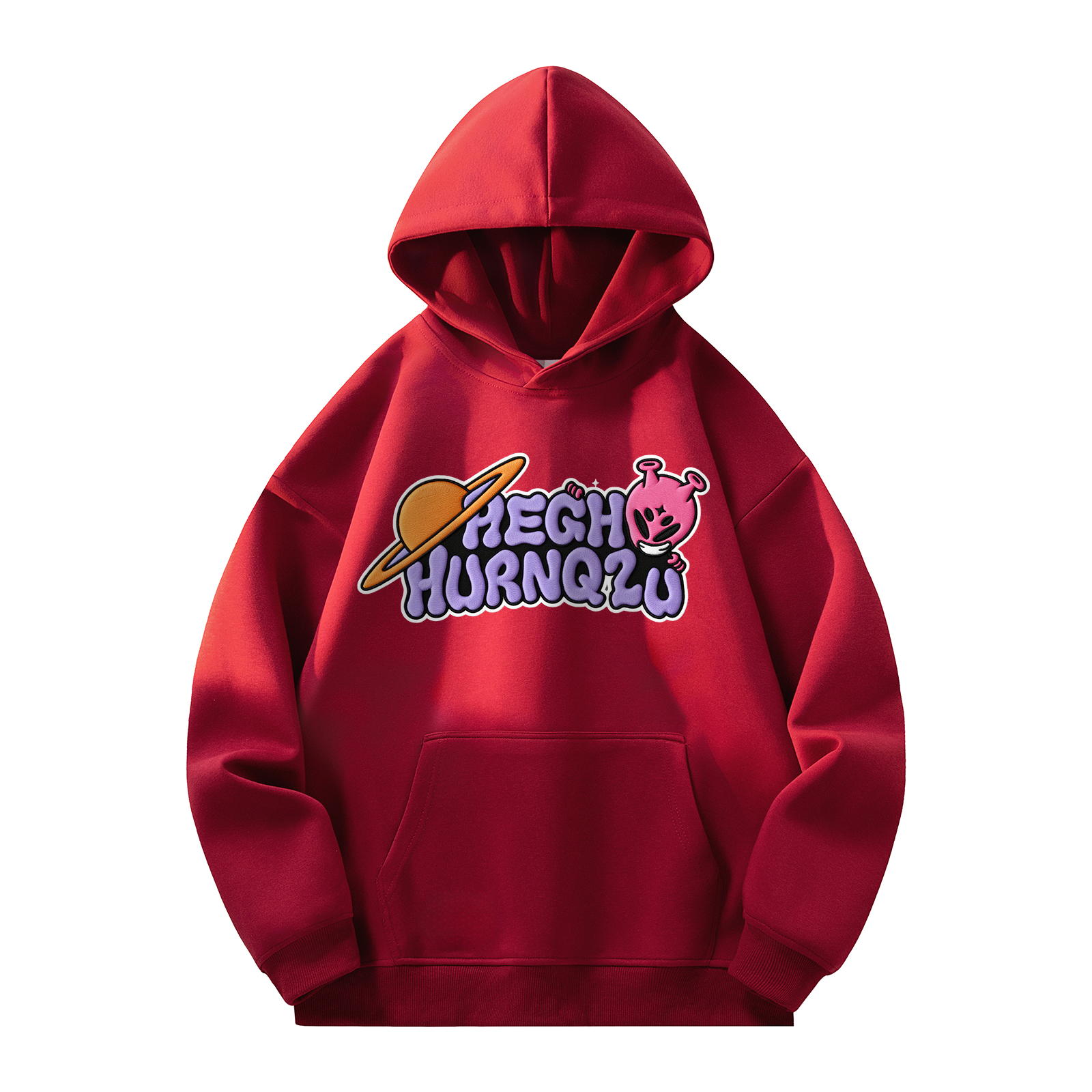 

Толстовка Unisex Hooded Moderate Heavyweight HUANQIU, burgundy