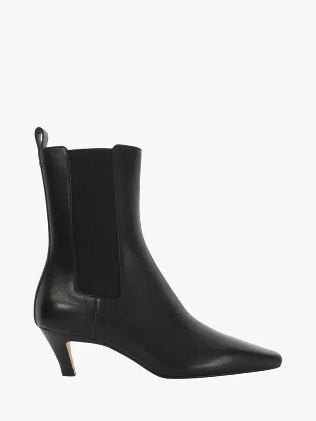 Ботильоны Dune Odele Leather Heeled Pointed, черный