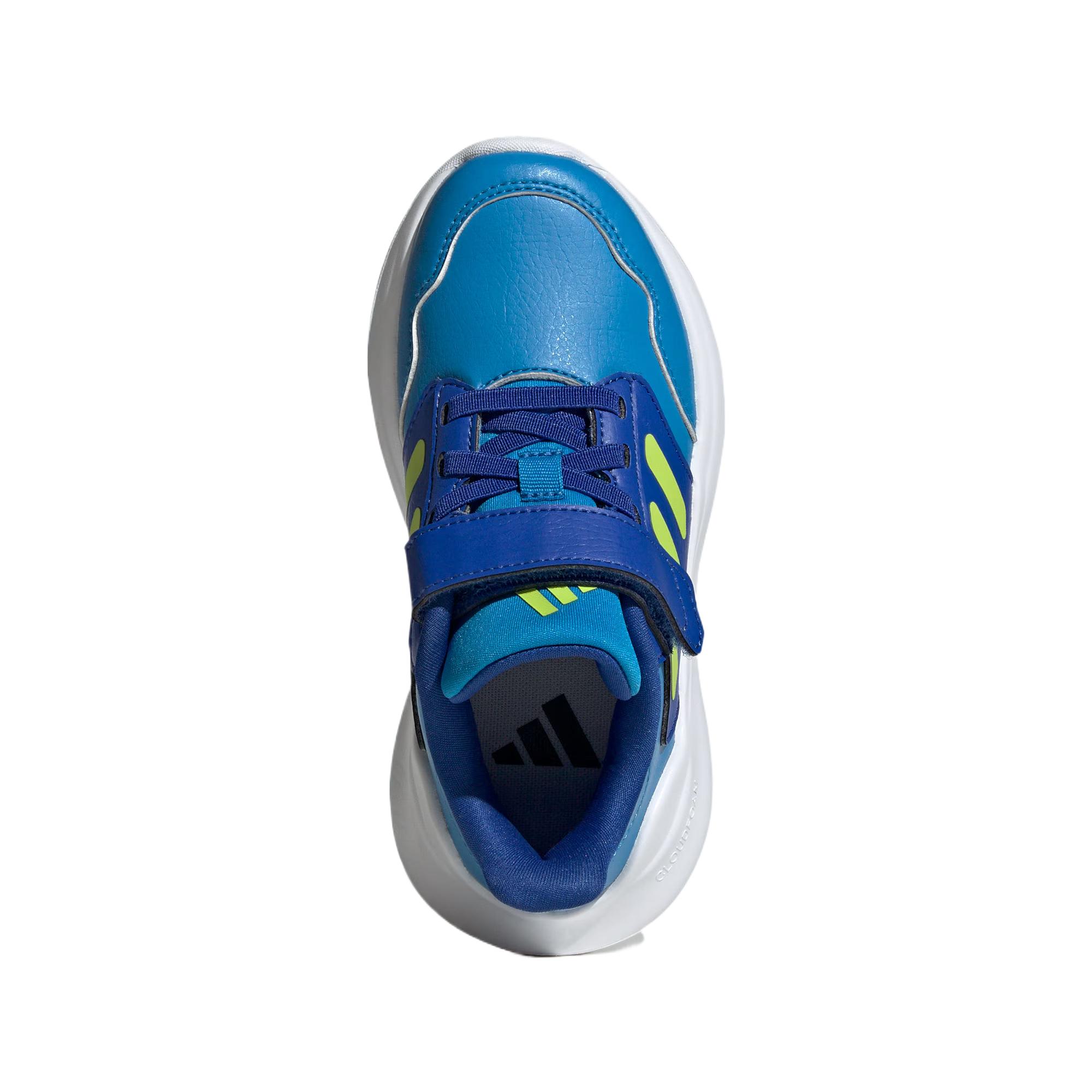 Tensaur Run 3.0 износостойкие низкие детские кроссовки для активного отдыха Adidas, синий/зеленый — фото 3