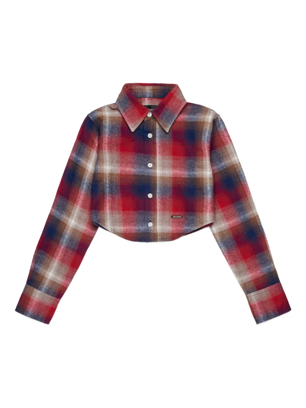 

Рубашка в клетку DSQUARED2 KIDS, красный