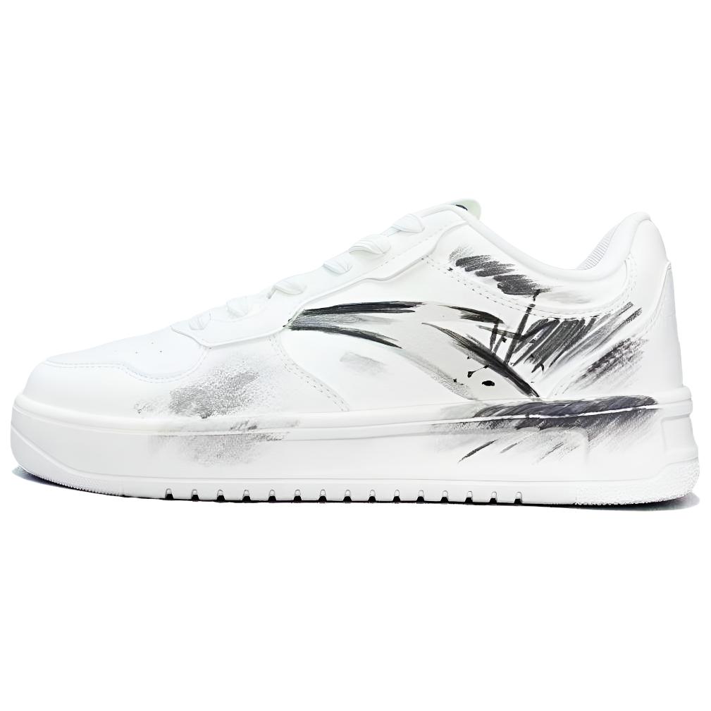 

ANTA Легкие нескользящие износостойкие низкие кроссовки для скейтбординга Unisex черно-белые