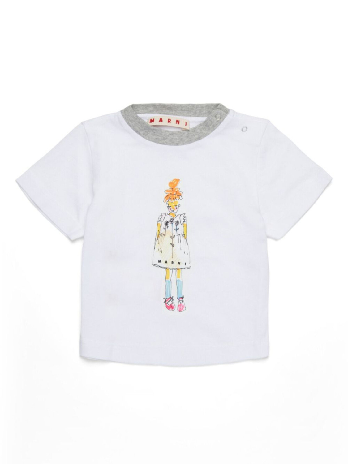 

Marni Kids футболка с графичным принтом, белый