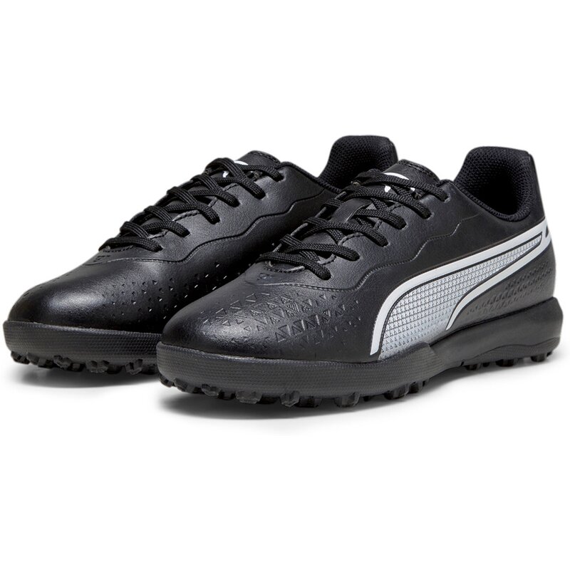 Футбольные бутсы для кортов с твердым покрытием King Match TT JR Puma, черный — фото 3