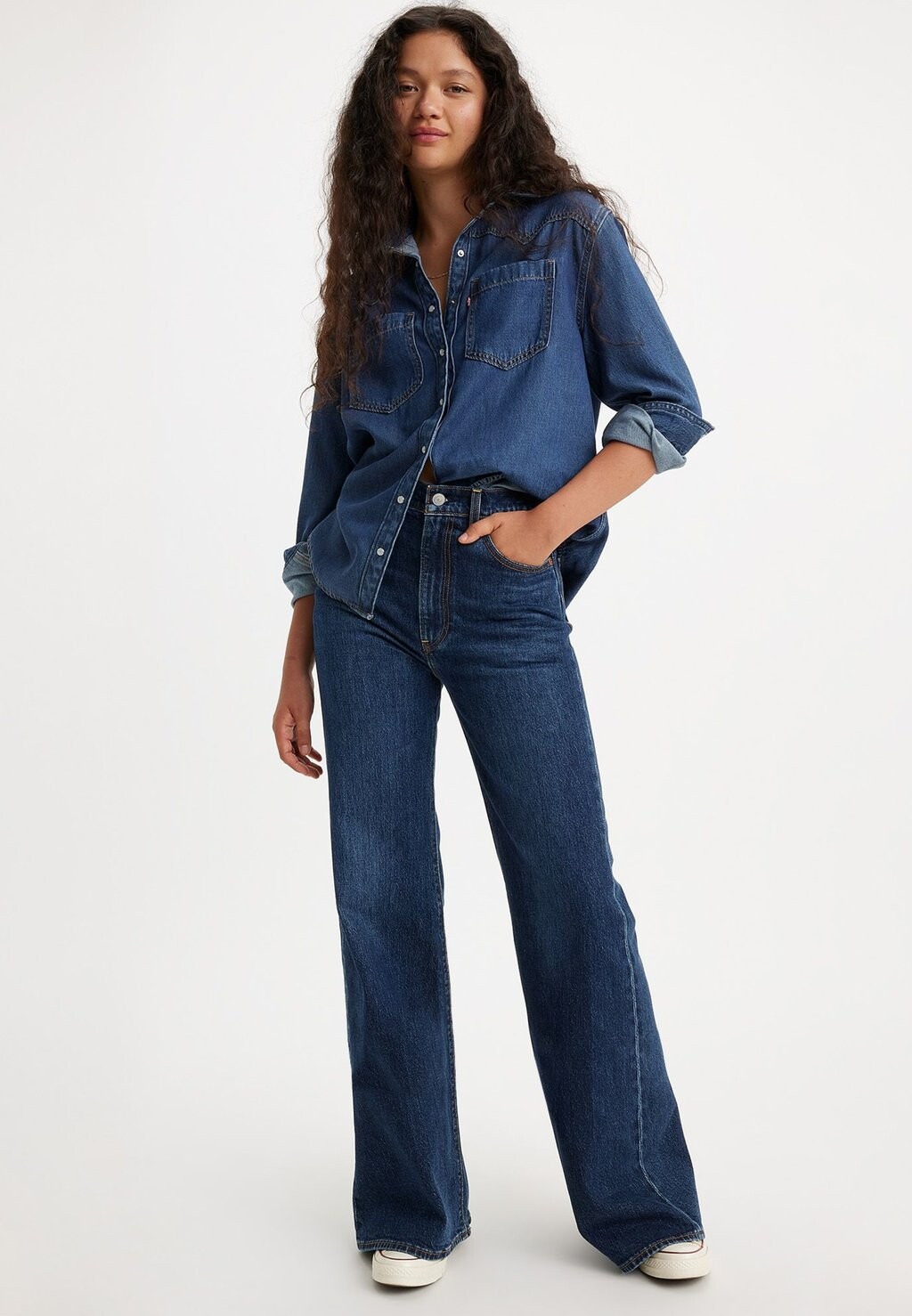 Джинсы расклешенные со шлейфом Sonoma Ribcage Bells Levi's — фото 2