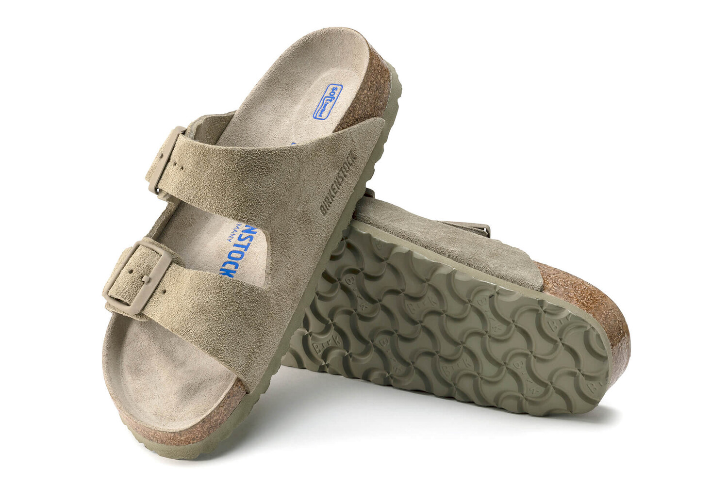 Сандалии Аризона - узкие Birkenstock, зеленый — фото 4