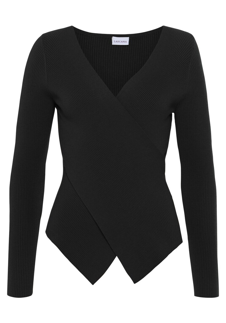 

Тонкий вязаный свитер LASCANA Sweater, черный